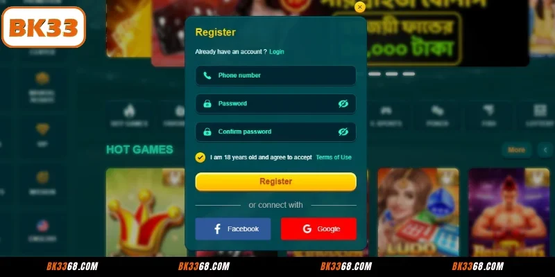 How to BK33 Register is super simple and easy to understand