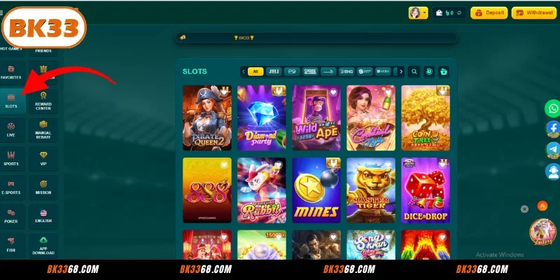 Introduction to Slots at BK33